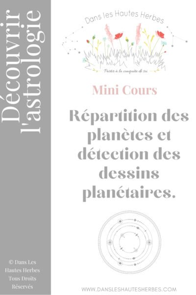 dessins planétaires dans les hautes herbes